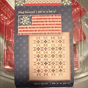 Lori Holt Quilt Kit - Americana Mini Quilt Kit with Flag Runner